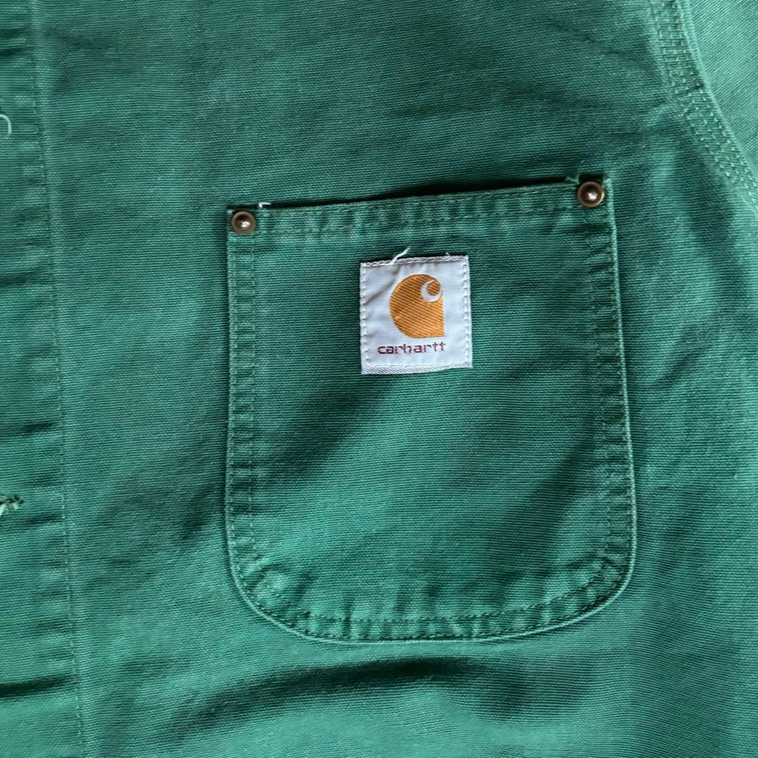 【レア】Carharttカーハートチョアコート裏地なしCU1058 Cactus