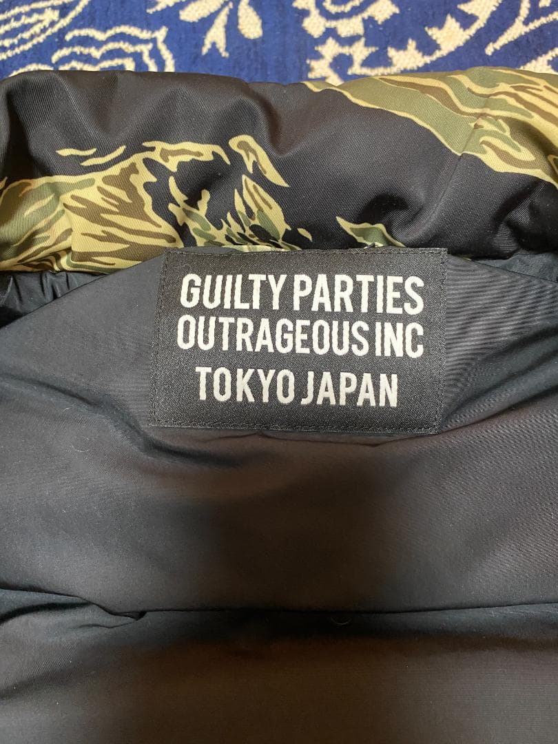 WACKO MARIA ワコマリア ダウンベスト タイガーカモ 迷彩 M