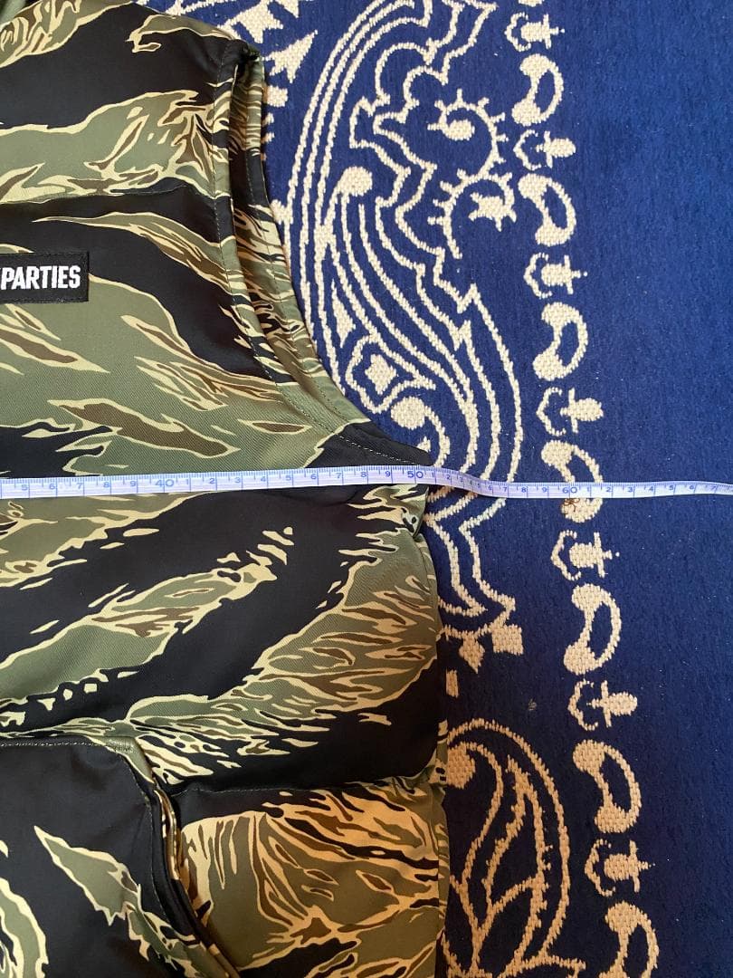 WACKO MARIA ワコマリア ダウンベスト タイガーカモ 迷彩 M