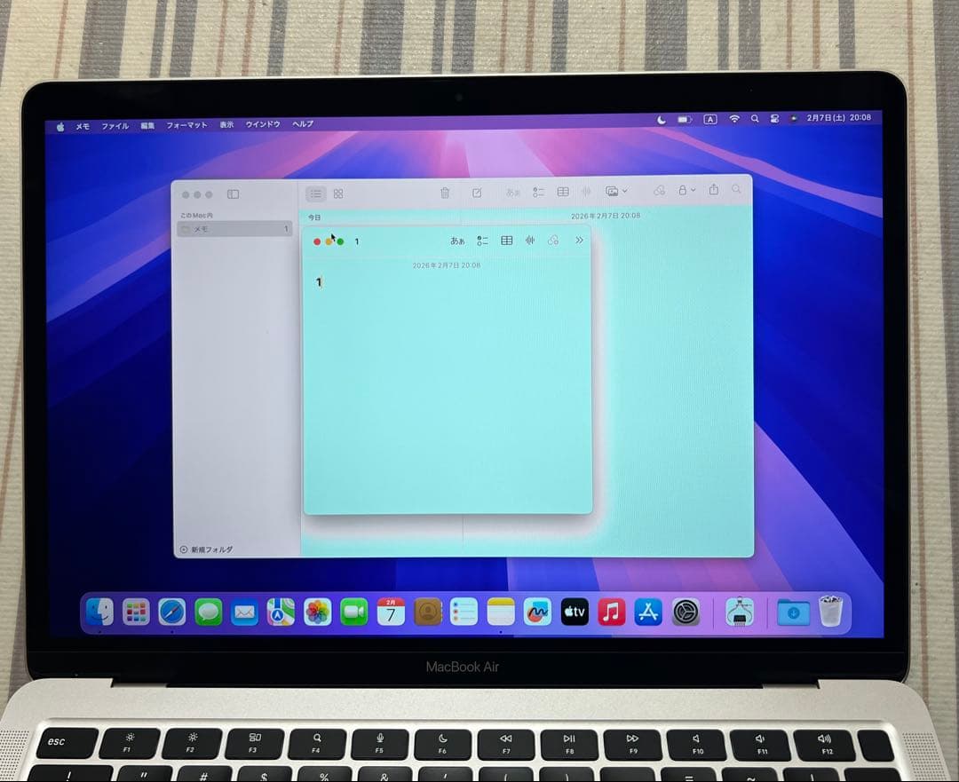 訳品MacBook Air 13インチ M1 8GB/512GB