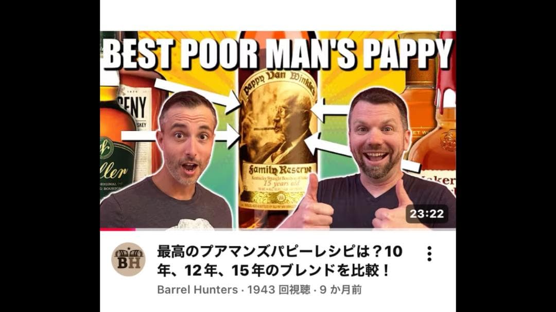 バーボンウイスキーパピーヴァンウィンクルリップヴァンウィンクル20年　空瓶　希少