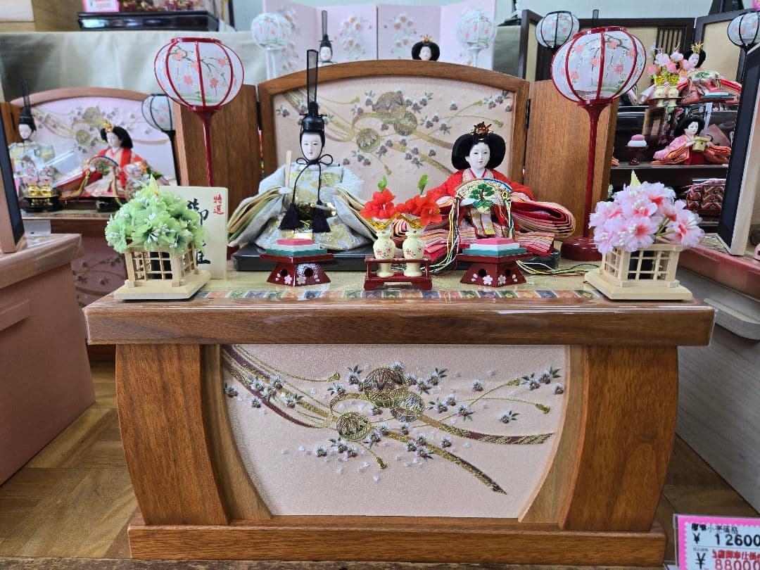 【展示品限り】雛人形 収納飾り　※閉店セール 　6