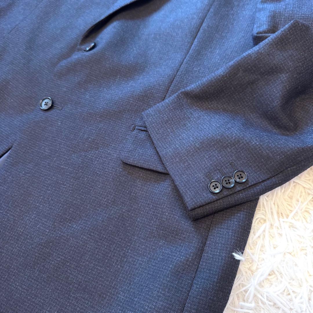 【パニ様 美品】LESMUES スーツ セットアップ E7 紺 青山