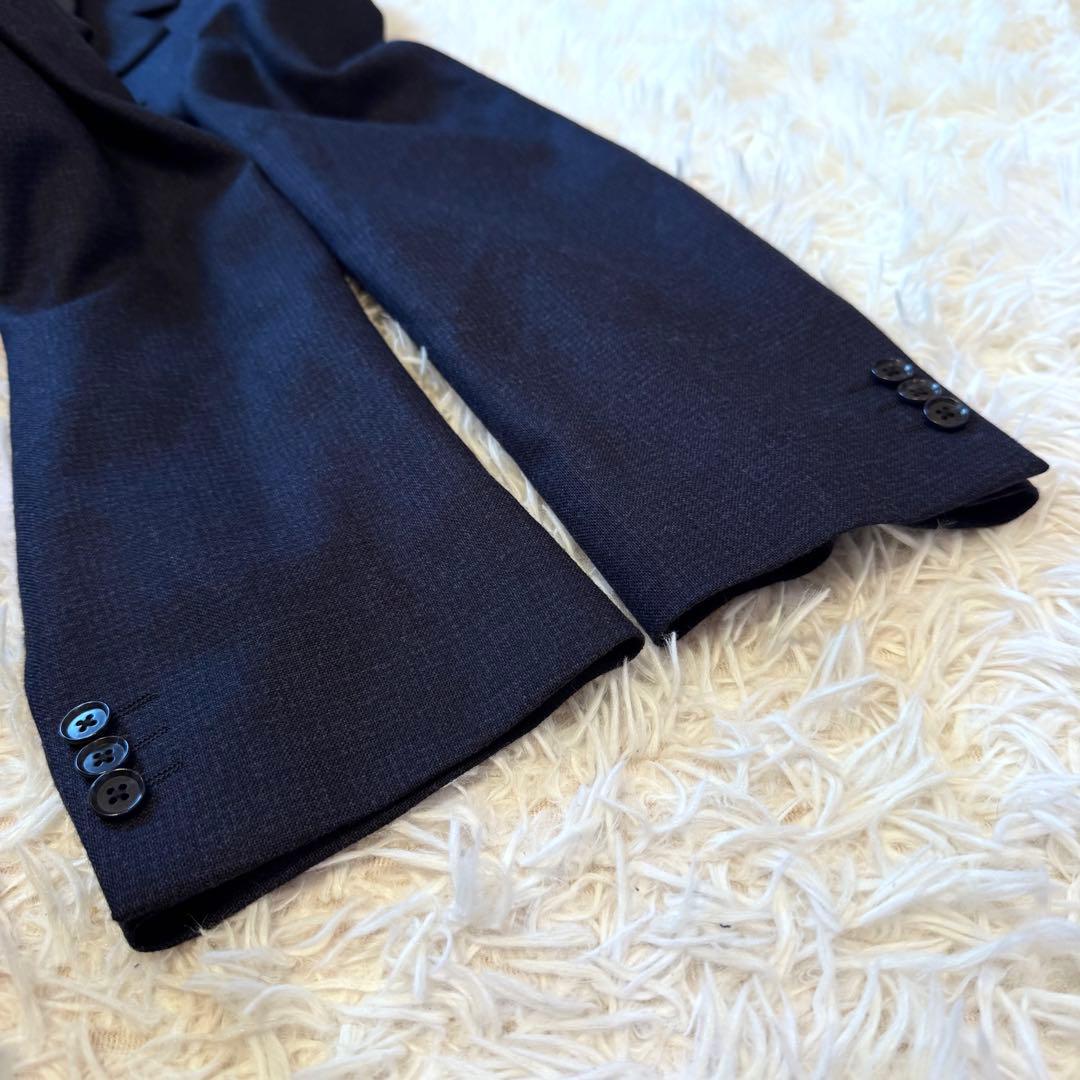 【パニ様 美品】LESMUES スーツ セットアップ E7 紺 青山