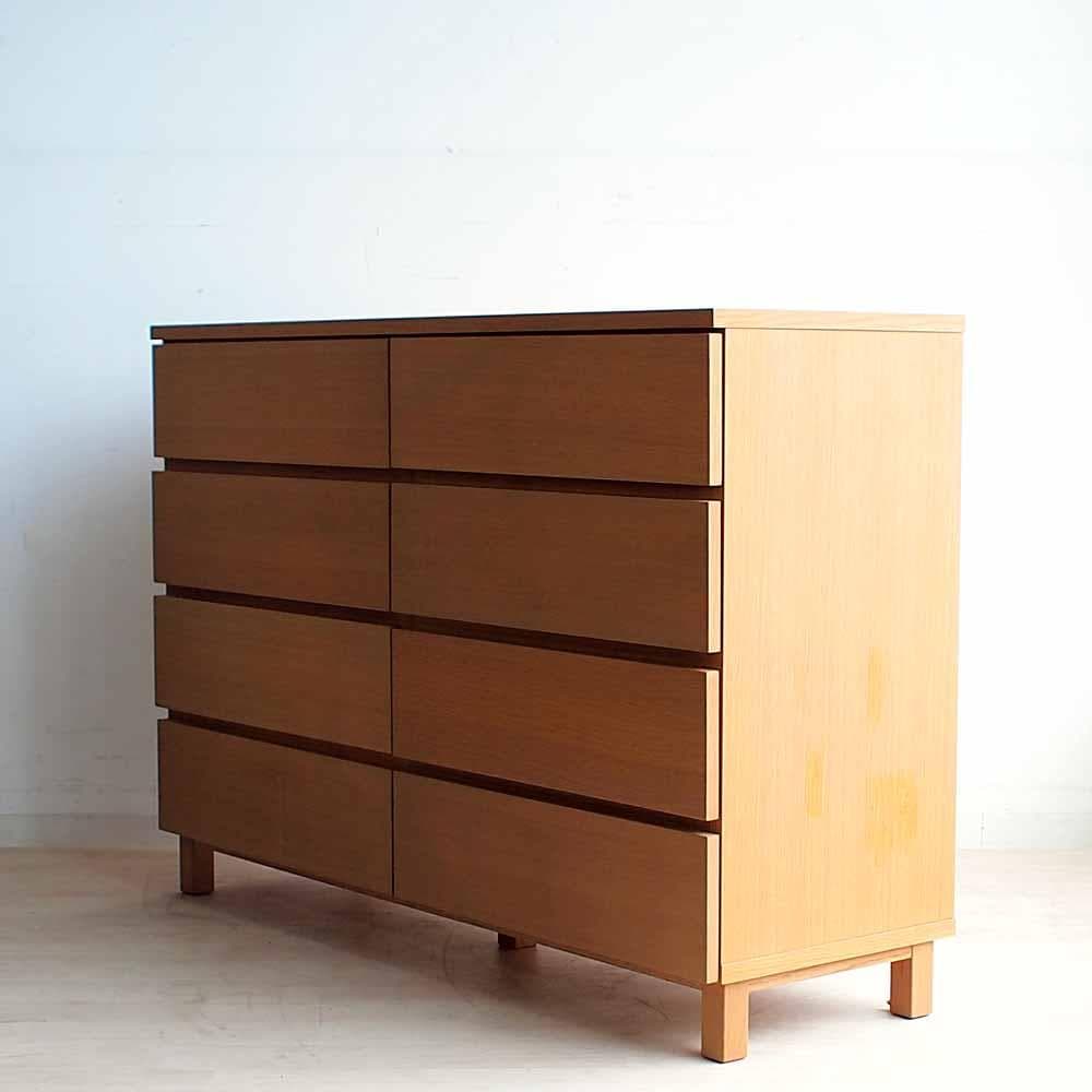 無印良品/MUJI オーク材 ワイドチェスト 120cm ZR24170