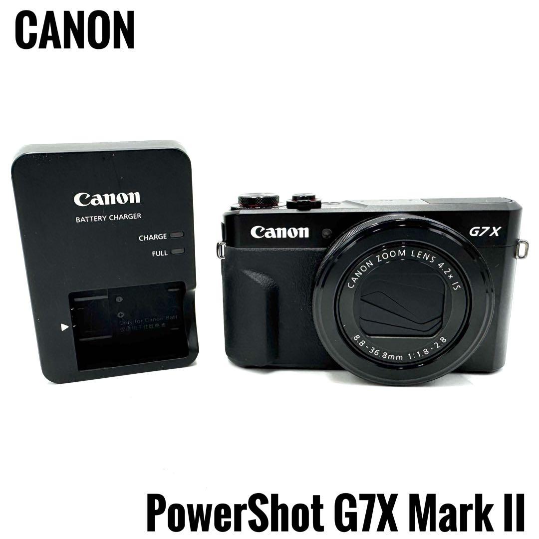 美品 Canon キャノン PowerShot G7X Mark II ブラック