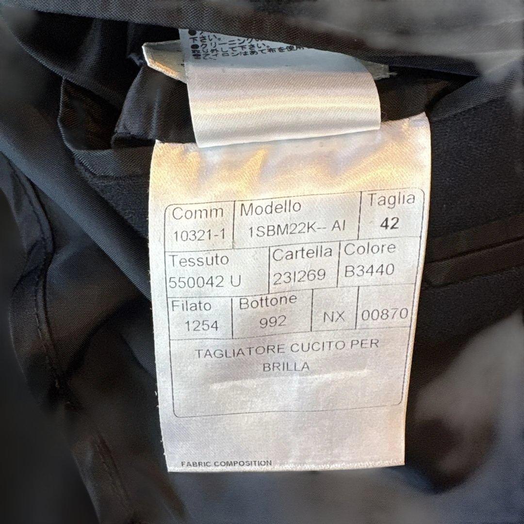 ネイビー ビジネスジャケット シングル サイズ42