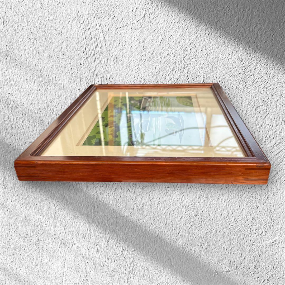 【井堂雅夫「蓮華寺」木版画｜直筆サイン入り・額装済み】