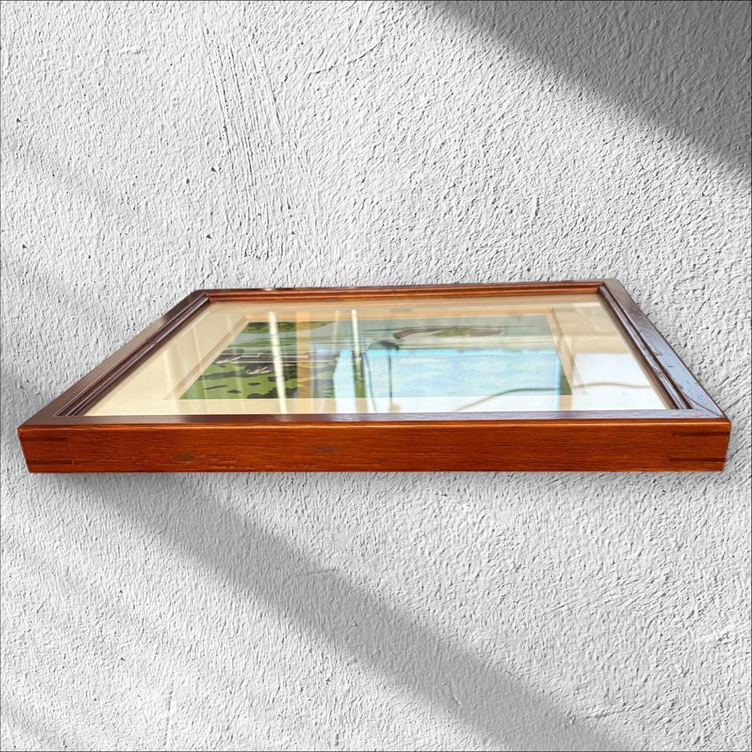 【井堂雅夫「蓮華寺」木版画｜直筆サイン入り・額装済み】