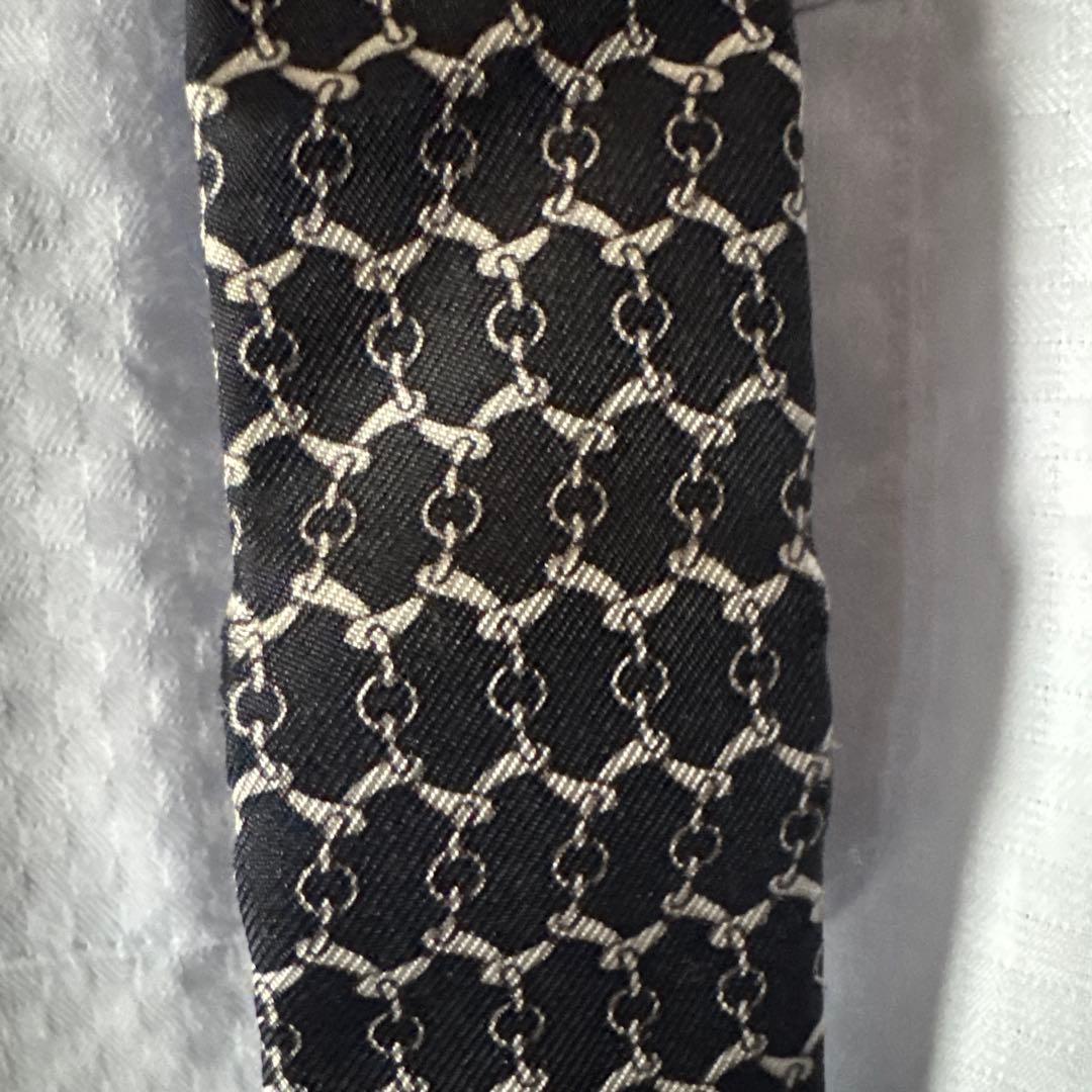 HERMES サスペンダー ブラック/ホワイト