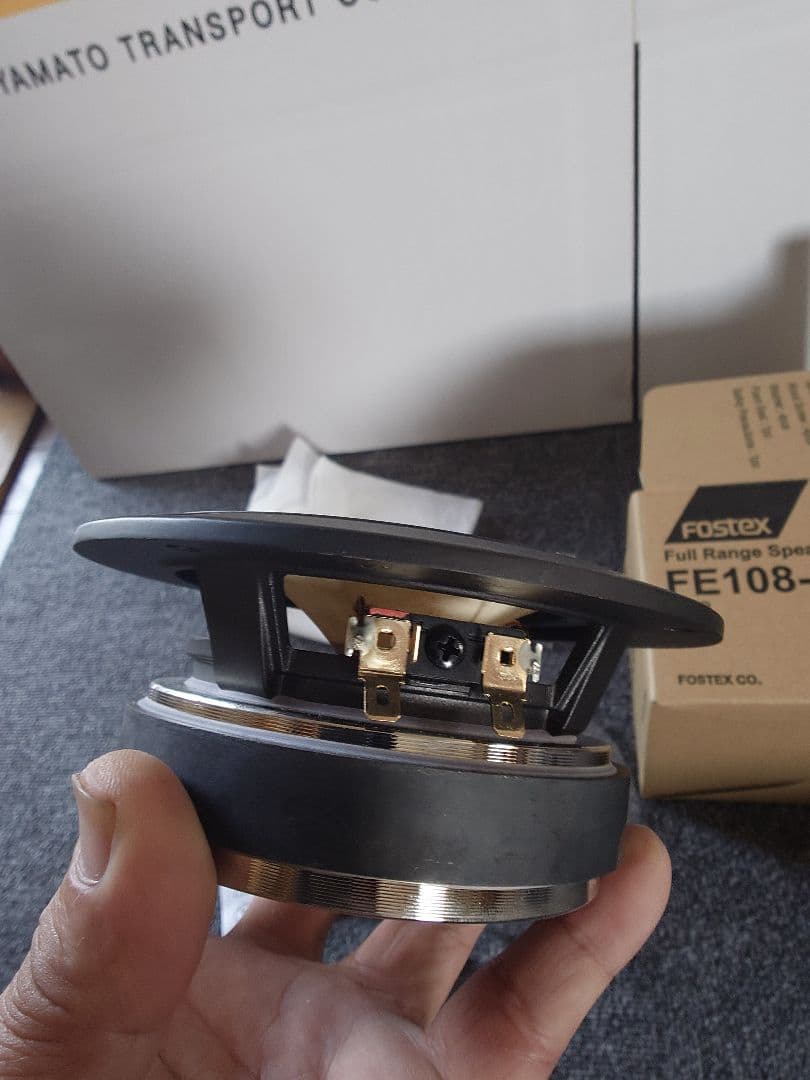 FOSTEX FE108-Sol フルレンジスピーカー　１つ　とターミナル
