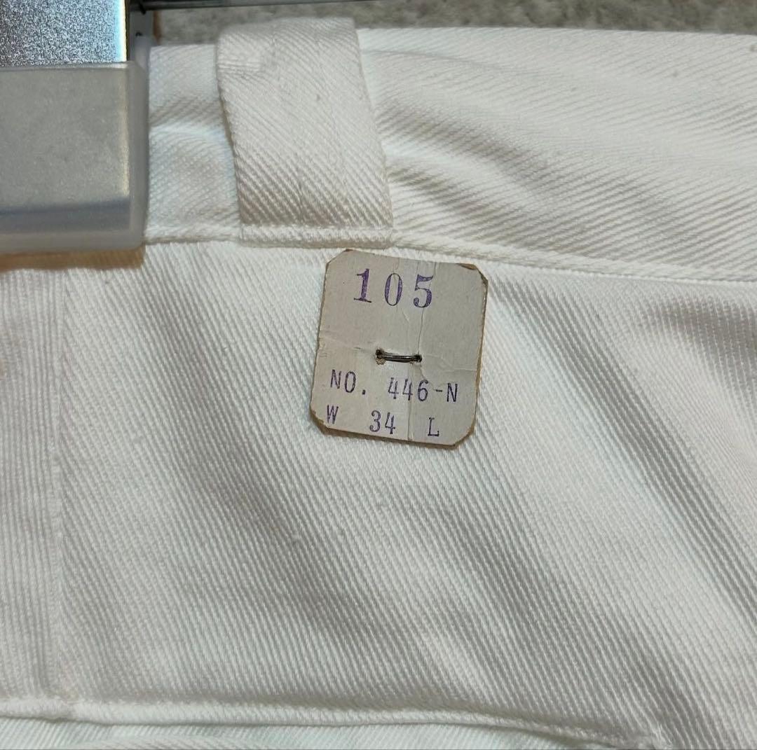 50s ワークパンツ ホワイト Wender&Goldstein デッドストック