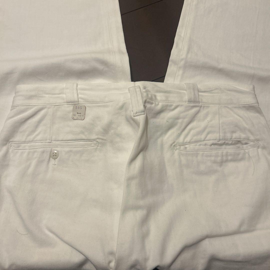50s ワークパンツ ホワイト Wender&Goldstein デッドストック