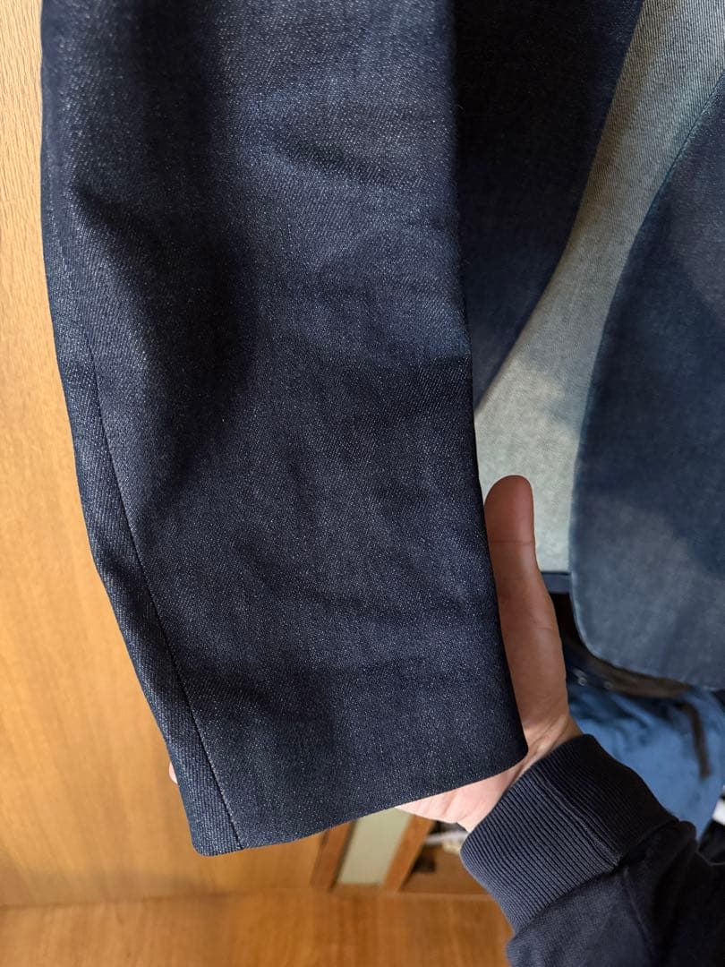 マルジェラ ノーカラージャケット デニム 46 M