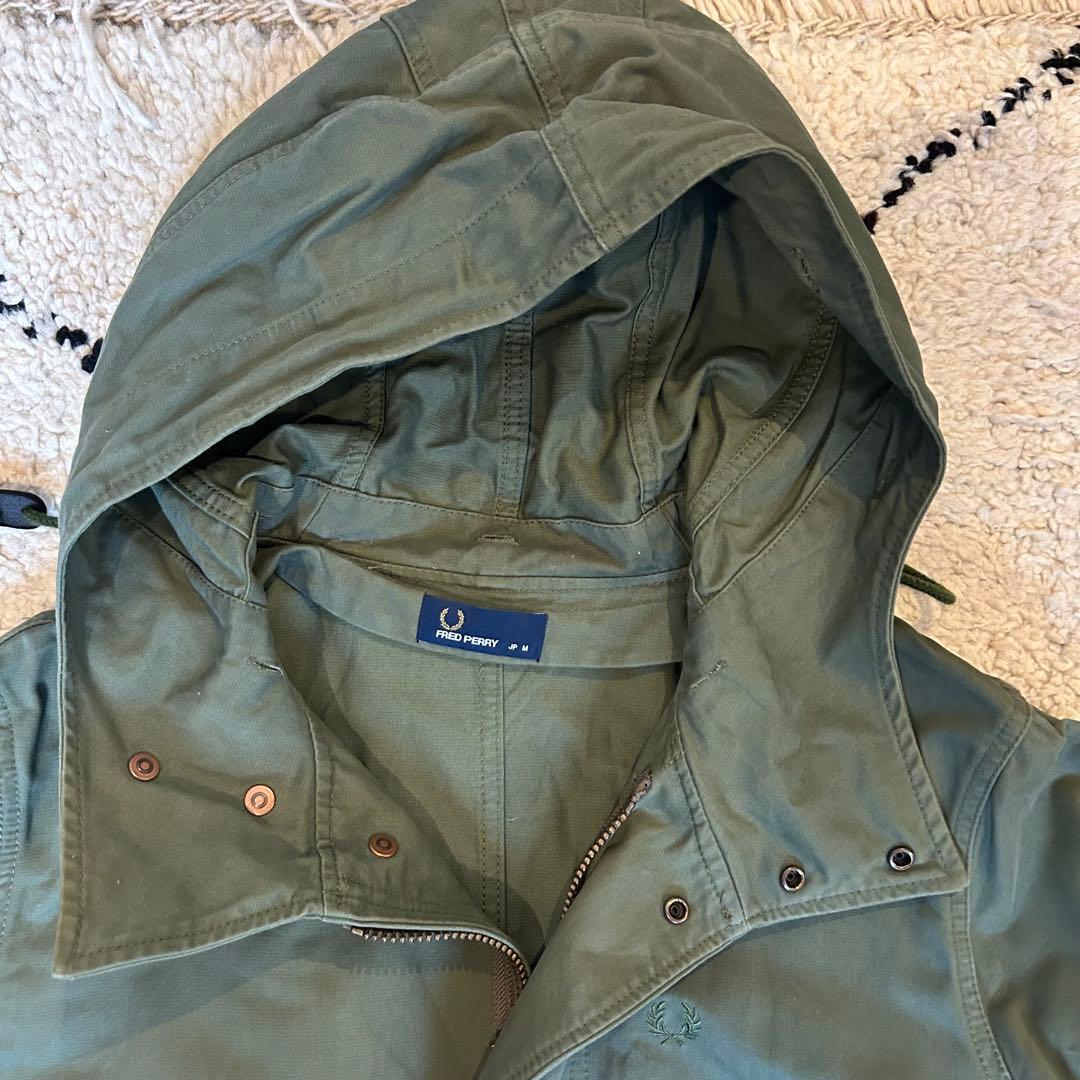 フレッドペリー FRED PERRY モッズコート カーキ M 月桂冠 ライナー