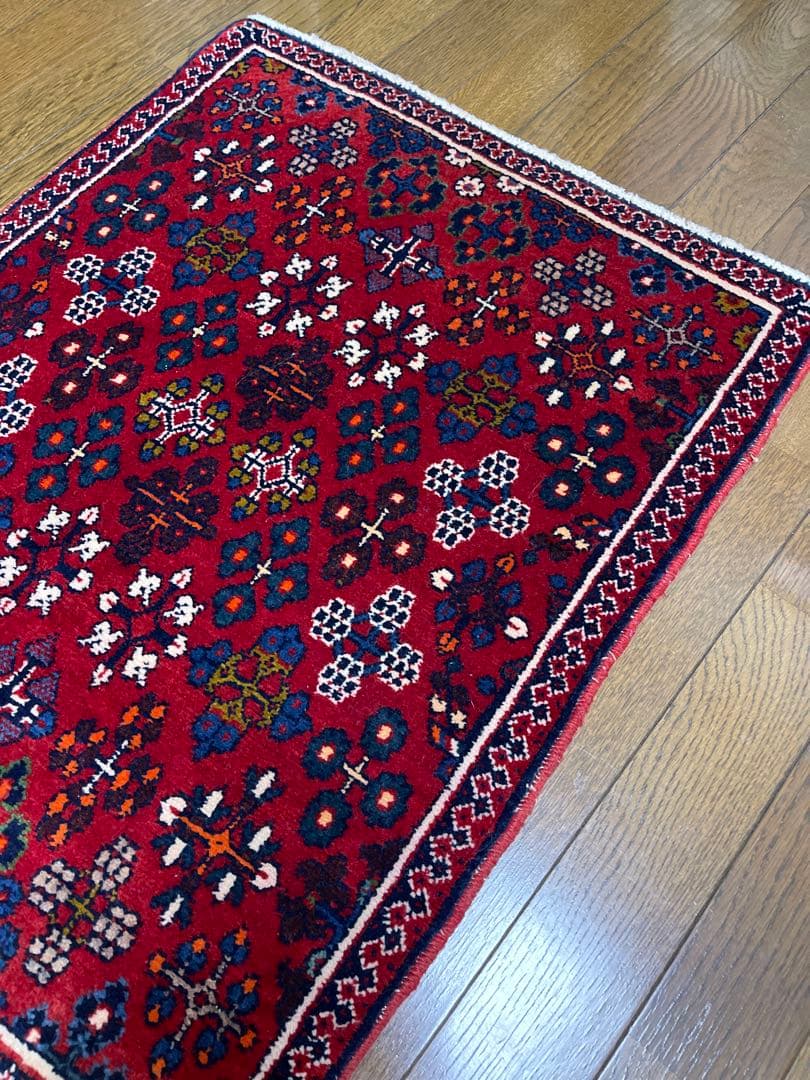 ヴィンテージラグ　赤