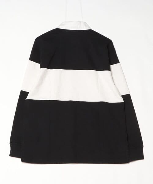 ラルフローレン カラーブロック コットン ジャージー ラグビー シャツ