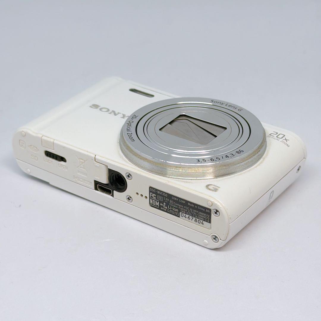 【現状品】SONY Cyber shot DSC-WX350 デジカメ ホワイト