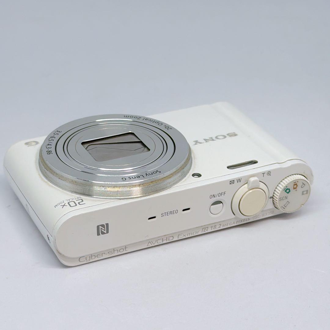 【現状品】SONY Cyber shot DSC-WX350 デジカメ ホワイト