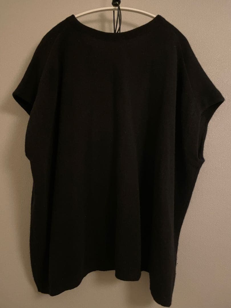 かぐれ　ラムウールワイドニットベスト　kagure