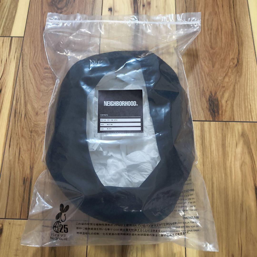 新品 完備 25ss NEIGHBORHOOD ベレー ブラック Mサイズ