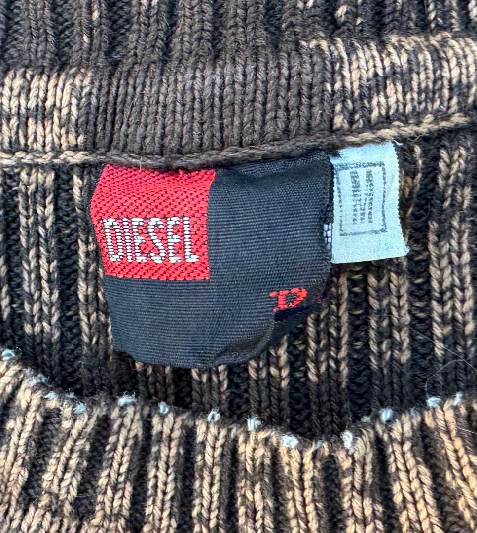 た*か様 DIESEL ブラウンリブニット 長袖 00s