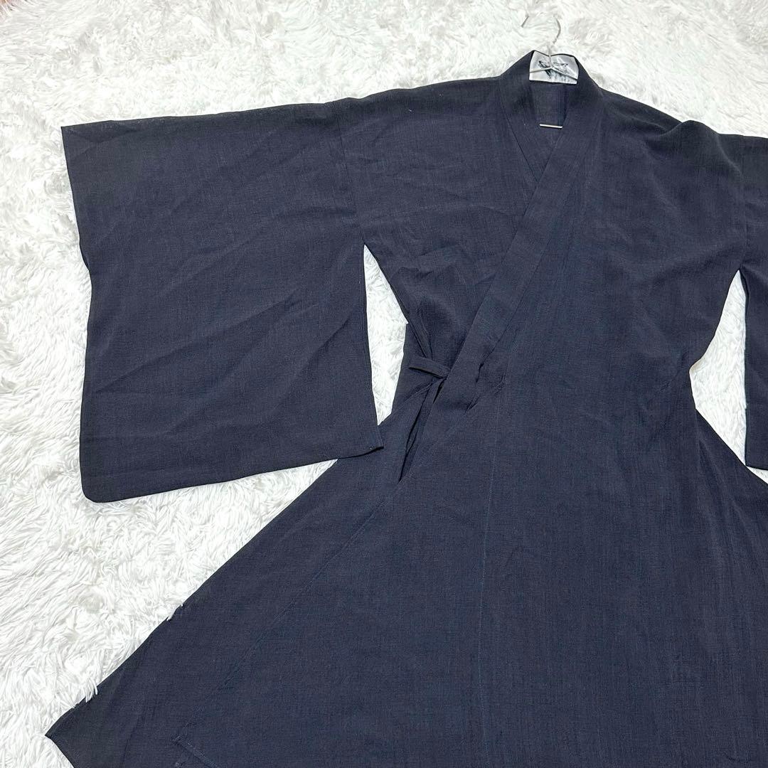 ハザマ 揺方 2018ss 帯 ブラック イエロー トリアセテート 黒 無地