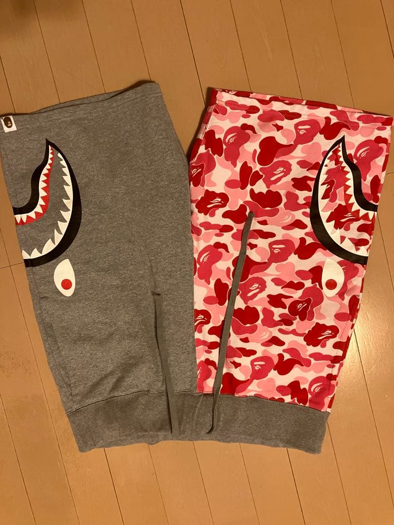 bape ハーフパンツ　shark pink