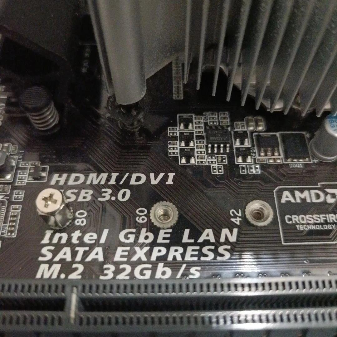 i7-7700+GA-H170M-D3H DDR3+メモリ4GB+クーラー