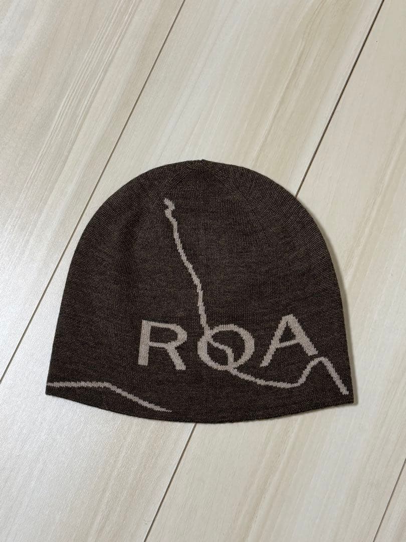 ROA ニット帽 ブラウン フリーサイズ