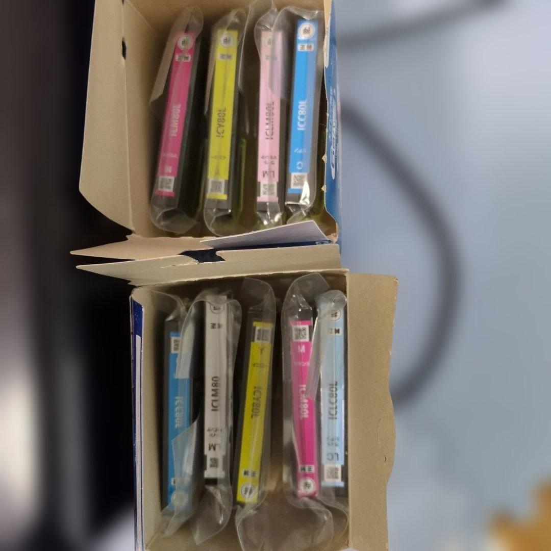 EPSONプリンタ EP807ABとインクのセット