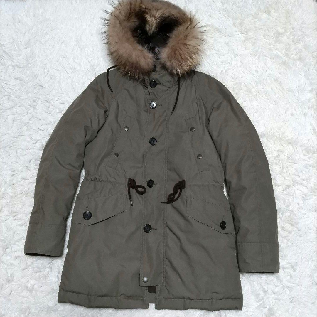 美品　ナノユニバース　西川ダウン　ダウンジャケット　ラクーン　着脱可　N-3B