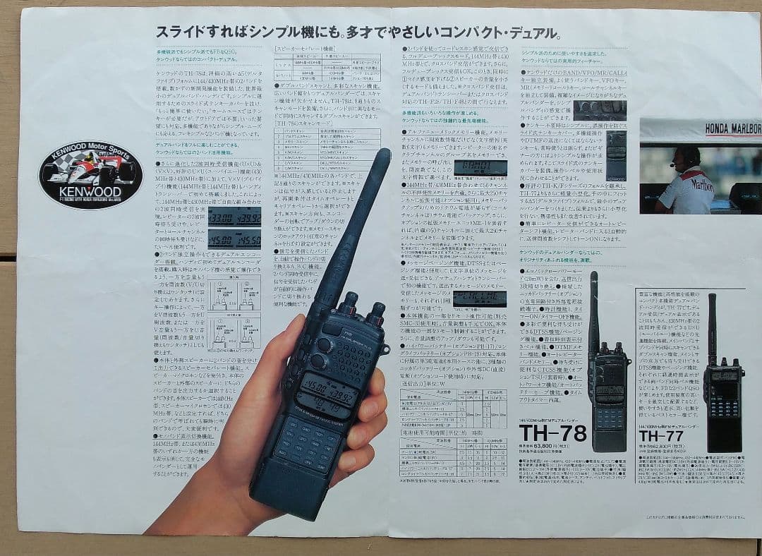 144/430 FMデュアルバンダー THー78(ケンウッド)