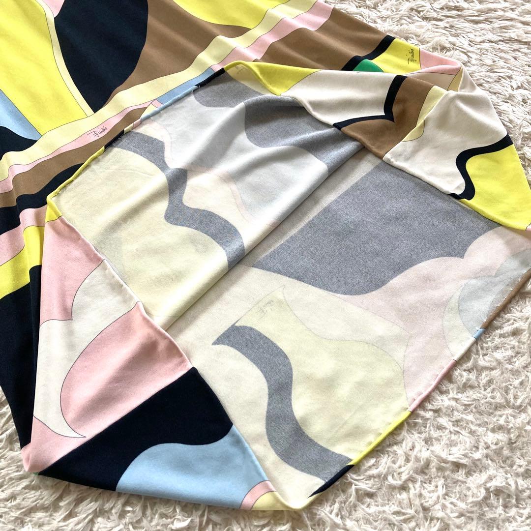 エミリオプッチ シルク混 プッチ柄 ワンピース 総柄 幾何学模様 マルチカラー