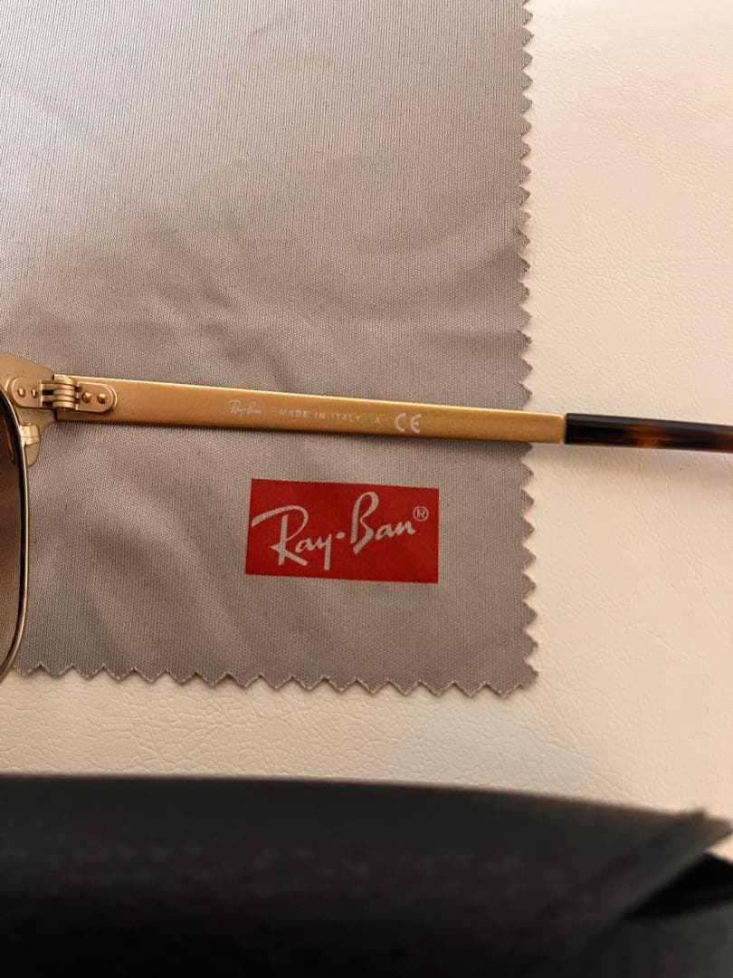 Ray-Ban ラウンドサングラス ダークブラウン