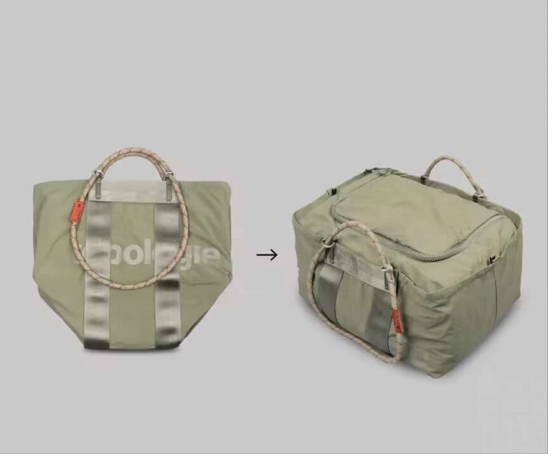 topologie オリーブグリーン エコバッグ トポロジー トートバッグ