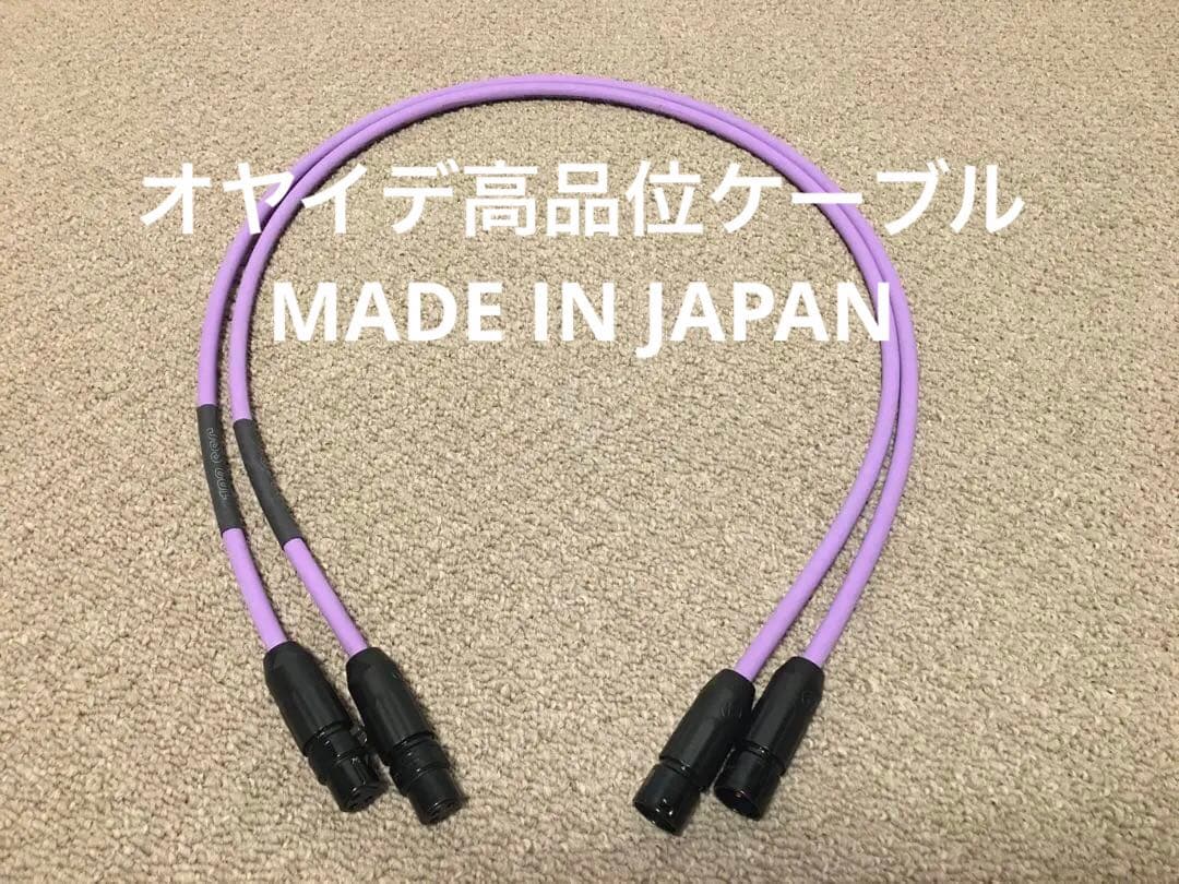 【未使用】オヤイデ オーディオケーブル PA-02 V2 (1m x 2本)