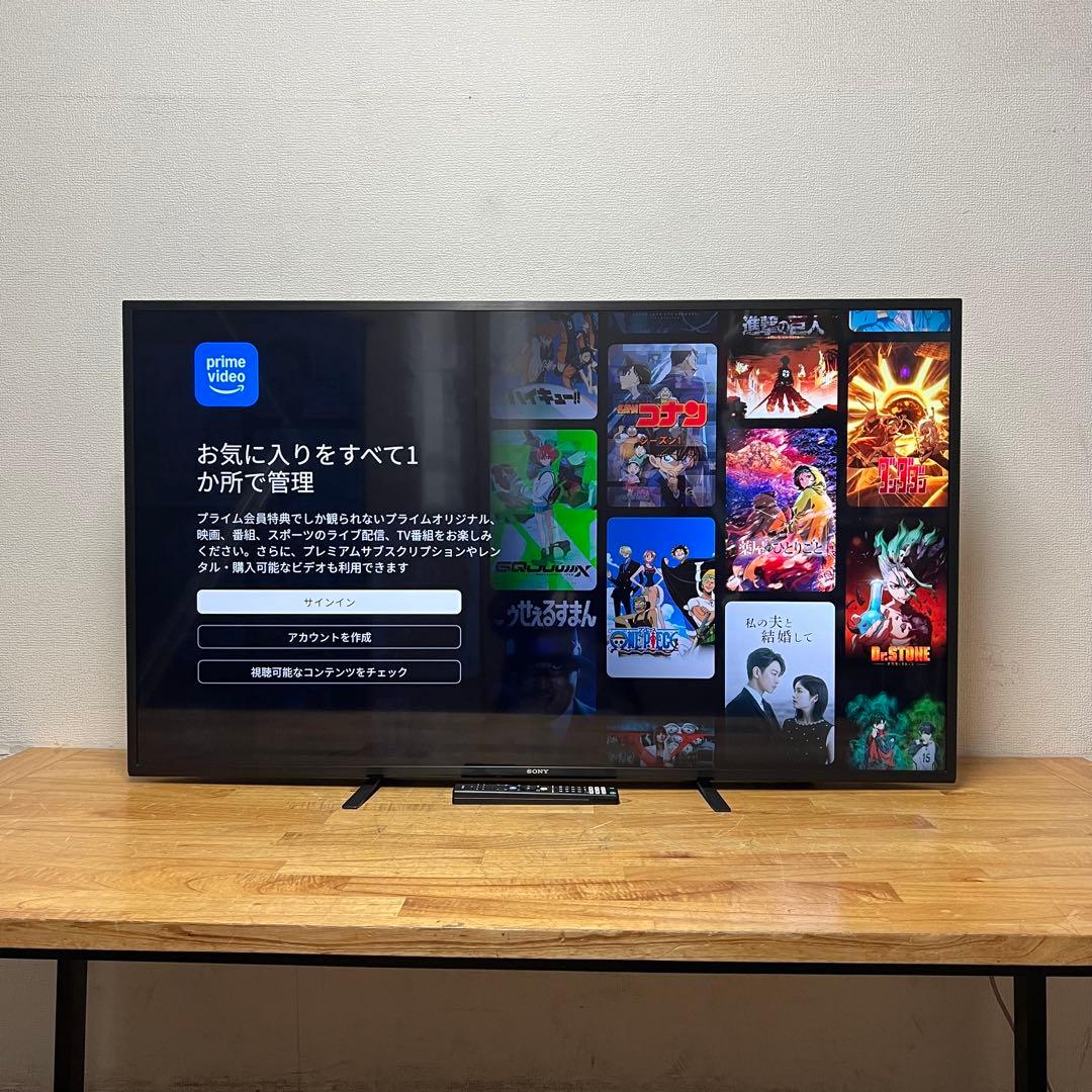 SONY 55V型 4K 液晶テレビ BRAVIA KJ-55X8000H