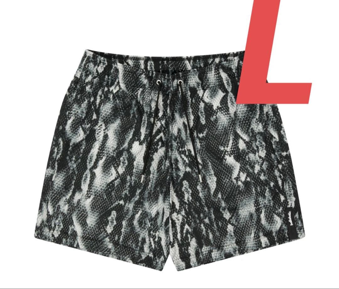 ウェア Snake Mesh Zip Shorts (black)