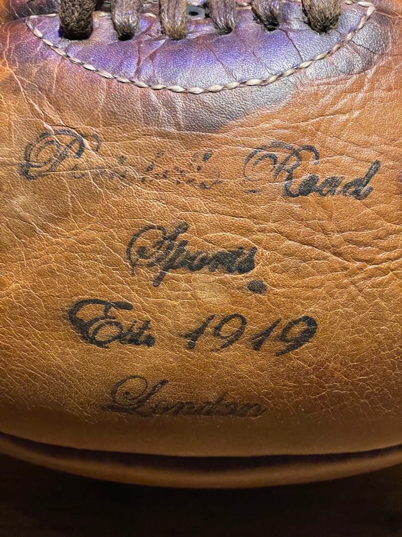 s*f様 1919年 ラグビーボール ヴィンテージ 本革