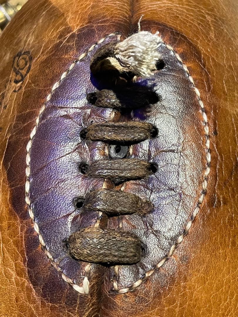 s*f様 1919年 ラグビーボール ヴィンテージ 本革