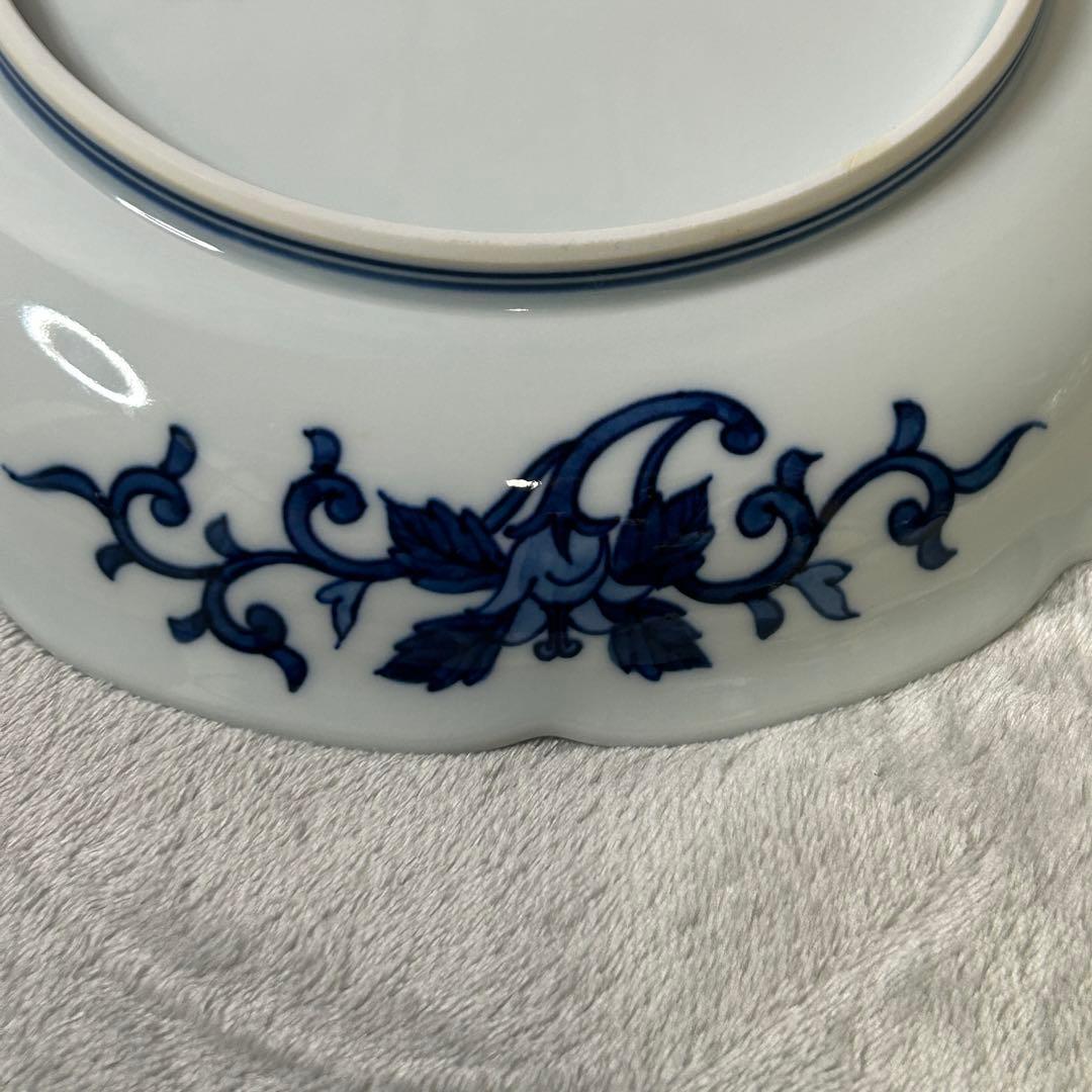 【希少•美品】源右衛門窯 染錦蕃茄文 大皿 26cm トマト柄 深皿 有田焼