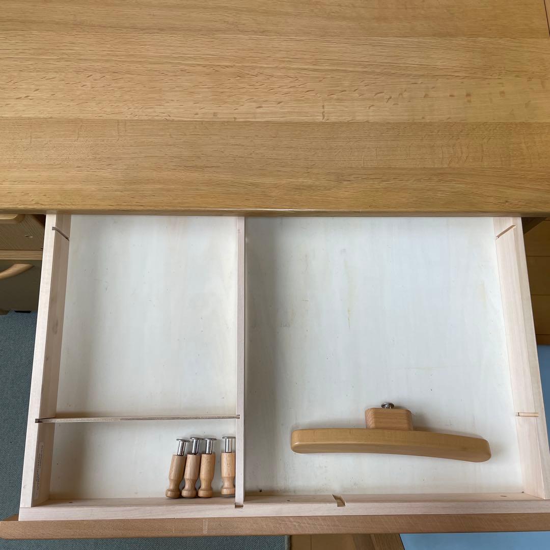 カリモク 子供用学習机 2点セット①学習机 バラ売り可