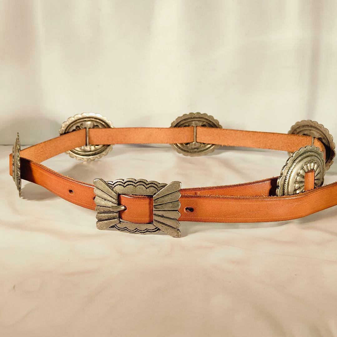 【新品極美品】RIVOLTA×JOKER　高級革コンチョベルト　イタリア製正規品