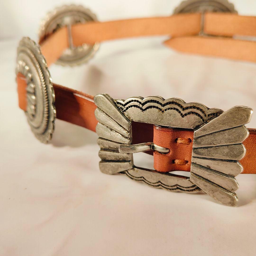 【新品極美品】RIVOLTA×JOKER　高級革コンチョベルト　イタリア製正規品