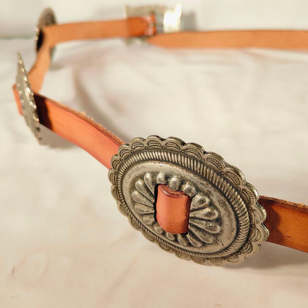 【新品極美品】RIVOLTA×JOKER　高級革コンチョベルト　イタリア製正規品