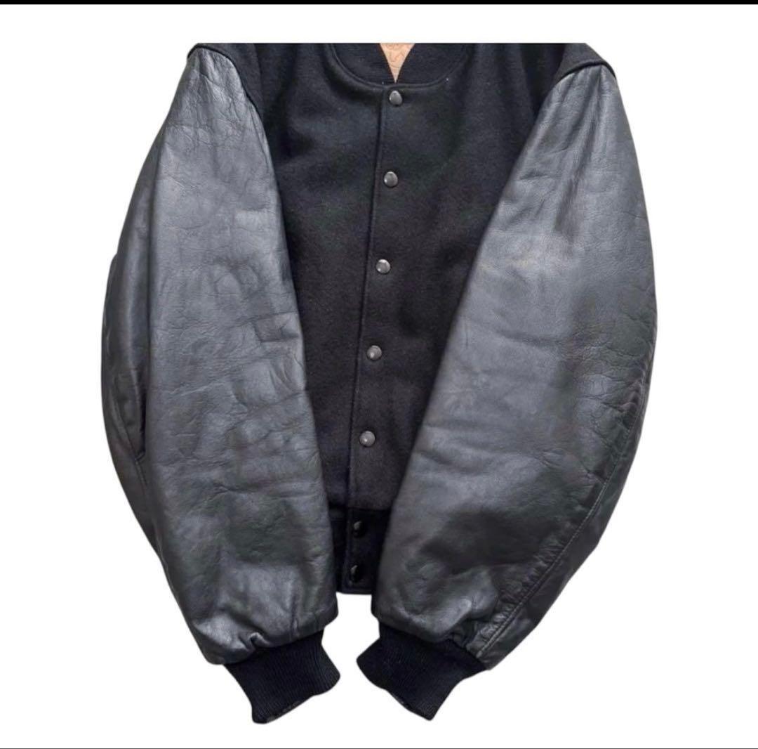 キヨP80s 70s golden bear レザースタジャン オ無地