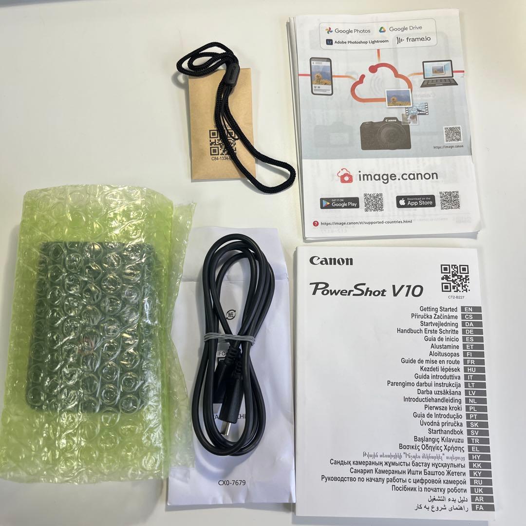 【カッパ】Canon Power Shot V10 ビデオカメラ