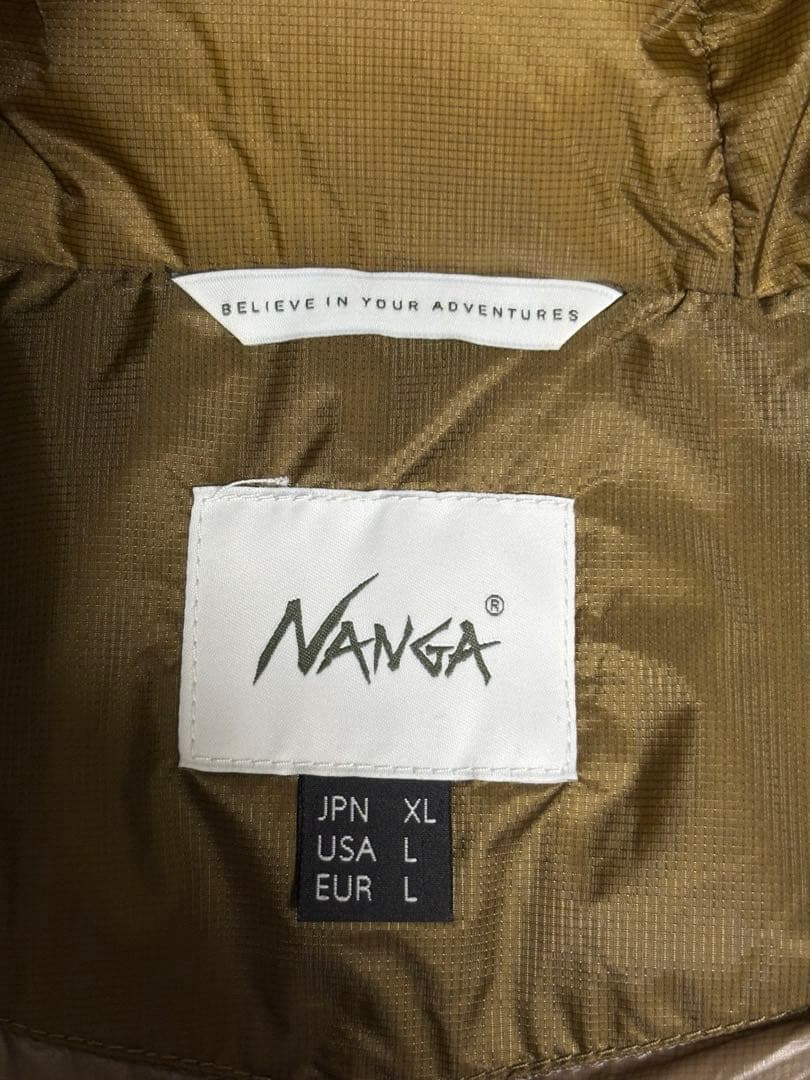 NANGA オーロラライトダウンジャケット　コヨーテ【チャック難あり】