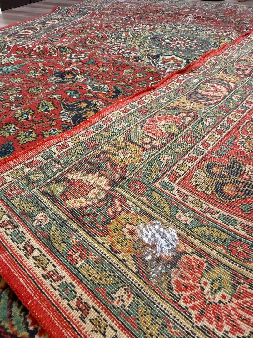 【ロシア製】ヴィンテージラグ(約194×281cm)ウズベキスタン蚤の市で購入